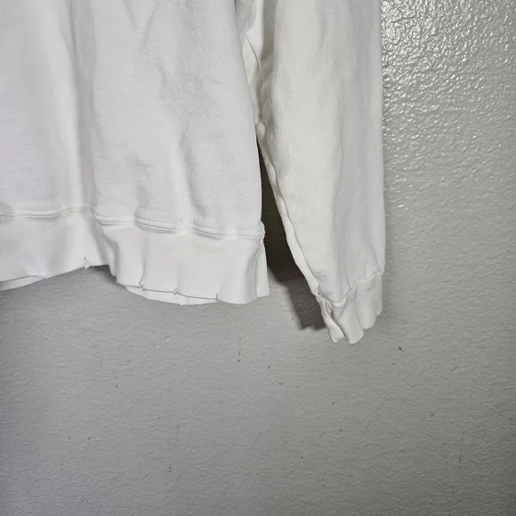 I.S.M.B.S. Essential White Sweatshirt Hand Embroidered Tahoe Size M/L - Picture 10 of 14